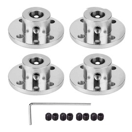 4Pcs Flange Coupling Connector, Rigid Guide Model Coupler Accessory, Shaft Axis Fittings for DIY RC Model Motors (8mm)