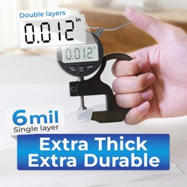 Guritta Extra Thick Zip Top Bags, 4x6 6mil Inches heavy-duty bags are made of LDPE material and are puncture-resistant. They are perfect for travel, storage, and industrial use - 4x6 inches Pack 100