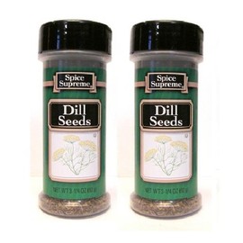 Spice Supreme Seasonings: Dill Seeds (Pack of 2) 3.25 oz Size