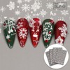 Christmas White Snowflake Nail Sticker F894 / 크리스마스 화이트 눈꽃 네일스티커 F894