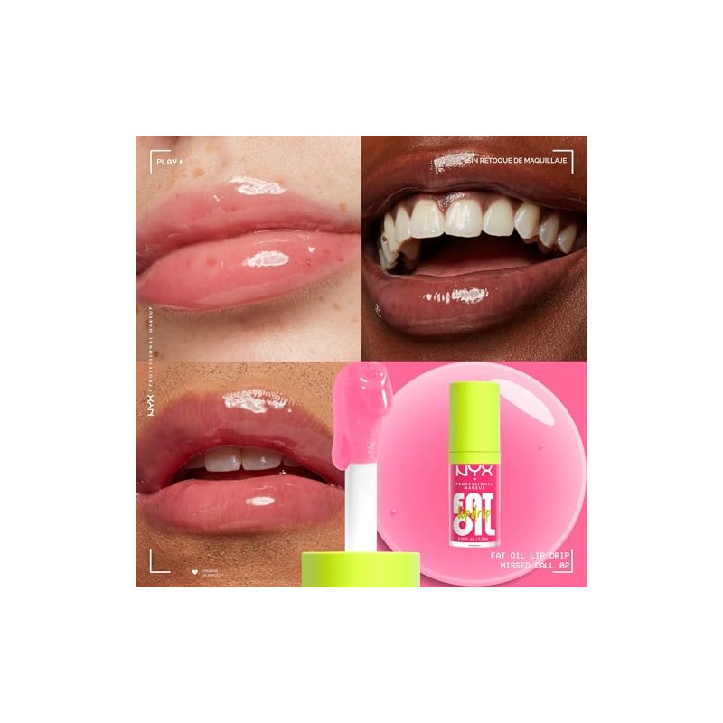 NYX PROFESSIONAL MAKEUP Fat Oil Lip Drip, Brillo de Aceite
