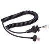 Portable Radio Microphone Microphone Cord Speaker Cable for ICOM HM152/HM154