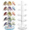 NiHome Clear Acrylic Rotating Eyeglass Display Stand for 10 Pairs,