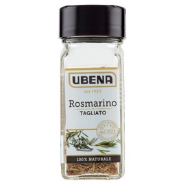 UBENA, Rosmarino Tagliato, Aroma Intenso e Speziato, Ideale per insaporire Carne, Marinature e Salse, Formato Vasetto da 18 gr