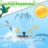AMZtime Solar Water Fountain, Upgraded Solar Bird Bath Fountains with
