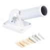 FTVOGUE Wall Mount Adjustable Flag Pole Bracket with Screws White