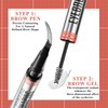 2-in-1 Eyebrow Pencil and Eyebrow Gel, Eyebrow Pencil with 4