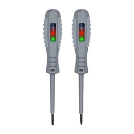 2Pcs Voltage Tester Screwdriver Set, 2-in-1 High Torque Strong Magnetic Screwdriver Electricity Detector, Dual-Light Measuring Electric Pen, Electrical Circuit Tester Pens,for Ac/Dc Circuit Detection