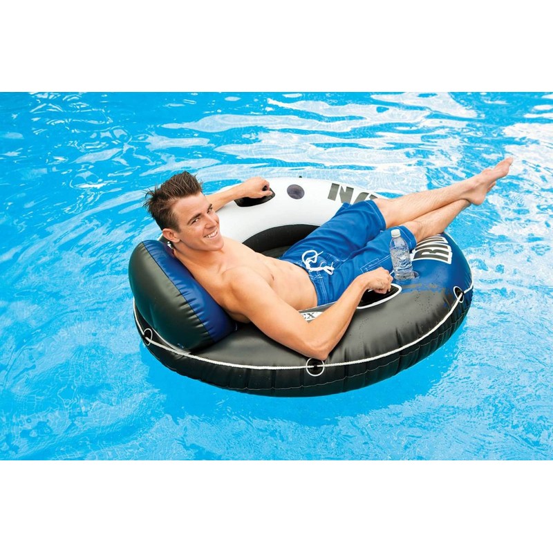 Intex River Run 1-Person Inflatable Floating Water Lounge Tube Raft