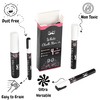 Mr. Pen- White Chalk Markers, 4 pcs, Assorted Size, Chalk