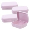 Outanaya 4pcs Mini Metal Tin Boxes with Hinged Lids Portable