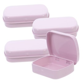 Outanaya 4pcs Mini Metal Tin Boxes with Hinged Lids Portable Storage Containers for Jewelry Candies and Small Items Sturdy Tinplate for Travel and Organizing