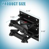 Post Tubes Mounting Bracket, 2-Packs Adjustable Solar Mounting Bracket Fence