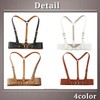 One Limitation BP305 Women's Suspender Leather Fashion Harness Silver Buckle