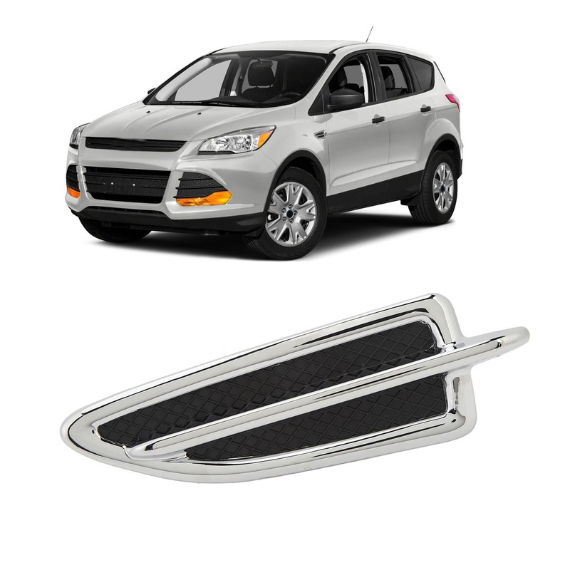 Front Mudguard Vent Molding Chrome Stylish Easy Installation Mud Flap