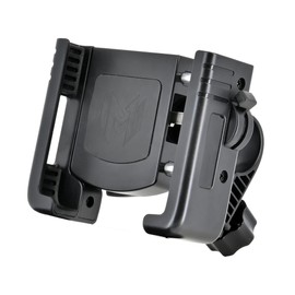 LEAD KS-278A Smartphone Holder for Motorcycles and Bicycles, U-Shaped Arm Type, Black, Hold Force, 360° Rotation, Compatible with Large Smartphones