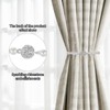 Elegant Magnetic Curtain Tiebacks 2 Pack White Tie Backs for