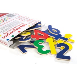 roba Magnetbuchstaben 31 teilig - ABC Buchstaben Set für Kinder - Magnetische Pins aus Holz - Schul-Spielzeug für Tafeln - ab 3 Jahren