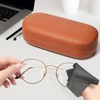 molshine Hard Shell Leather Sunglasses Case,Classic Large Glasses Case for