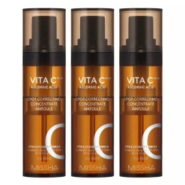 Missha 미샤 비타씨플러스 잡티씨 집중앰플, 15g, 3개 [15g x 5개] Missha Vita C Plus Spot Care Intensive Ampoule, 15g, 3 pieces [15g x 5 pieces]