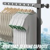 Boxonly Foldable Indoor/Outdoor Swivel Folding 15-Hole Clothes Drying Rack -