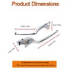 Rudyness Chrome Brake Clutch Levers Compatible for Indian Challenger Springfield