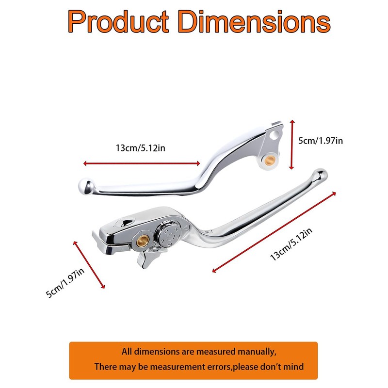Rudyness Chrome Brake Clutch Levers Compatible for Indian Challenger Springfield