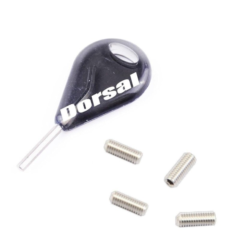 DORSAL Surfboard Fin Screws and Hex Key (FCS Replacement)
