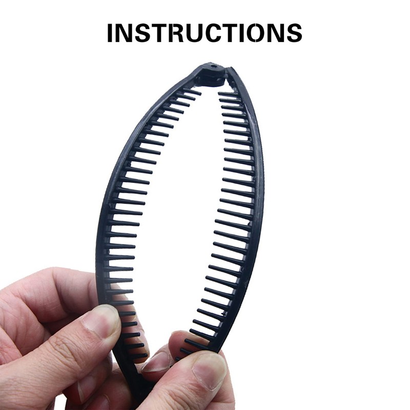 1st Choice 3 Pieces Clincher Combs Fishtail Grip Comb Ponytail