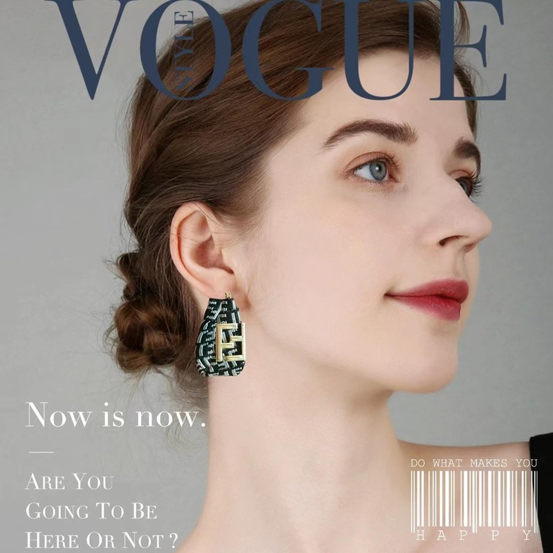 GAUEIOUR FF Earrings,Luxury and Luxurious FF, Earrings with Goddess Style