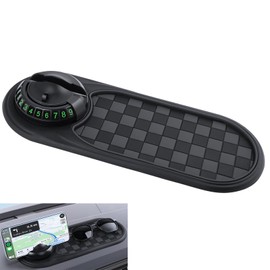 Multifunction Car Anti-Slip Mat, Car Anti Slip Mat Phone Holder for Phones Sunglasses Keys Gadgets(Black Gray)