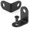 100 PCS Black Corner Brace 1x1 Inch, L Bracket Corner