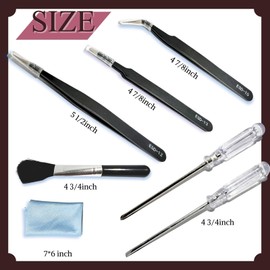 YIRGJERON Gundam Model Tool Kit, 28pcs Adult Hobby Tools Set, Modeler Basic Tools Craft Set for Cars,RV, Airplanes, Buildings, Gundam, Robots Models Repair and Fix