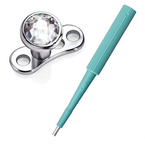 WARRIOR Dermal Anchor Titanium G23 Sterile and Scalpel Biopsie Skin