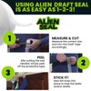 Alien Draft Seal Insulation Tape - Self-Adhesive Silicone Weather Stripping