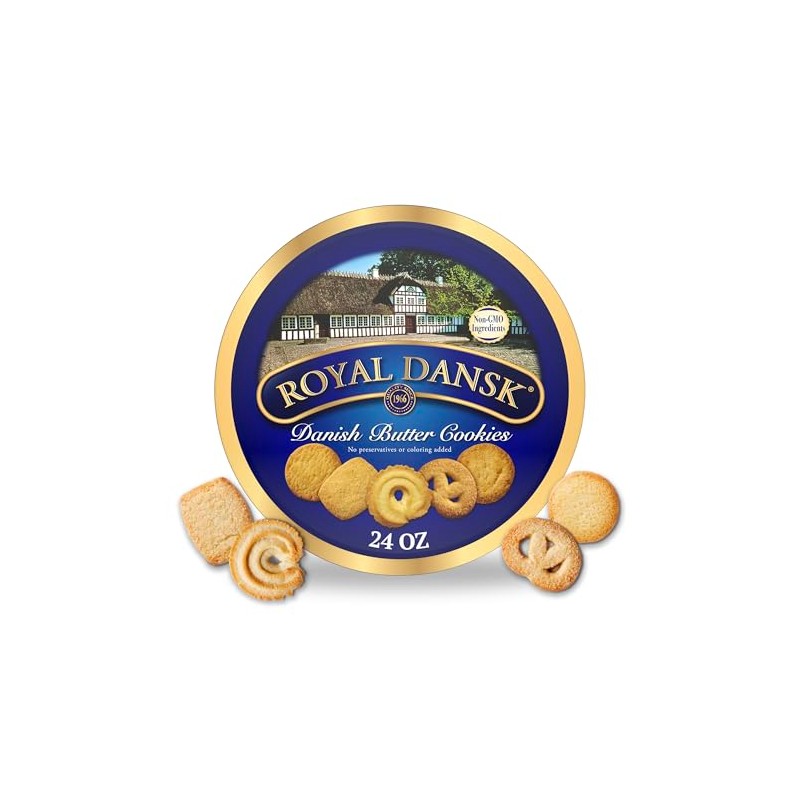 Royal Dansk Danish Butter Cookies, Premium Assorted Cookies in a
