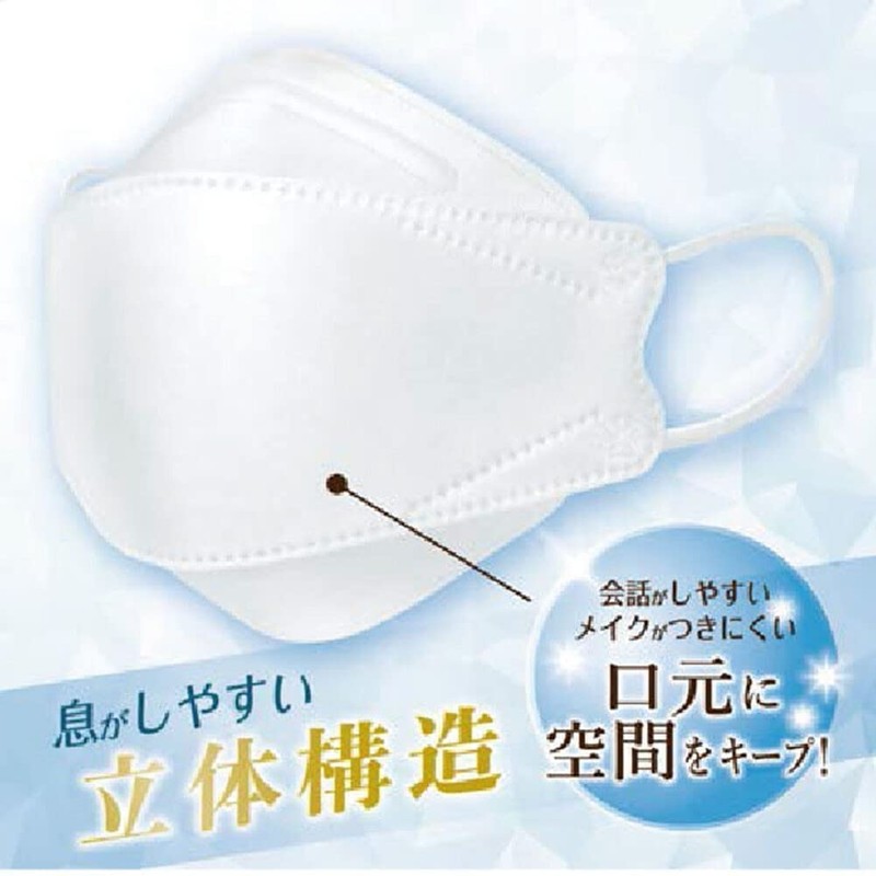 HADARIKI Space Design Mask, White, 30 Sheets per Box, 4
