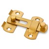 Wocoe 3 Packs Gold Flip Latch Gate Latches,2.75"x2.02"-Versatile Barn Door,Sliding