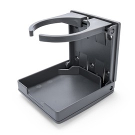 Camco RV/Marine Adjustable Drink Holder | Holds Almost Any Size Mug, Cup, Bottle or Can | Extra Cup Holders for Cars, Trucks, RVs, Vans, Boats, and More | 2-Pack, Gray (44047)