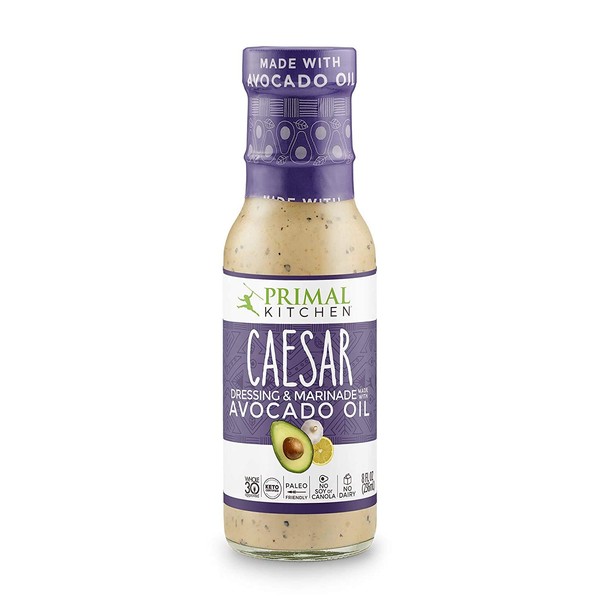 Primal Kitchen - Avocado Oil-Based Dressing and Marinade, Caesar, Pack of 1, Whole30 and Paleo Approved