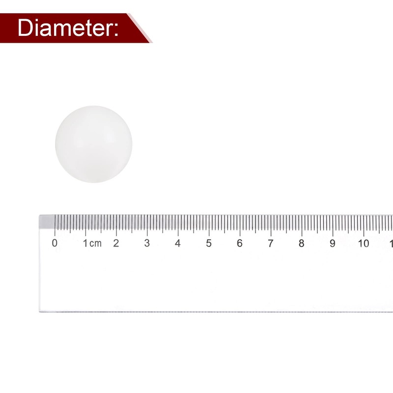 sourcing map 2pcs PA6 Nylon Solid Plastic Balls 25mm G3