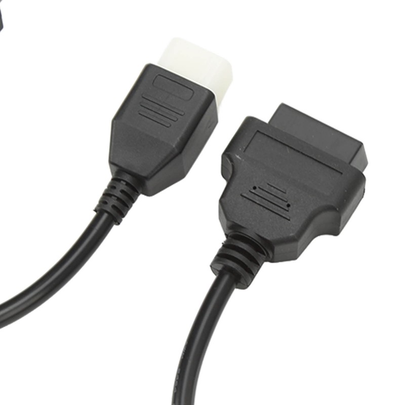2PCS 6 Pin OBD‑OBD2 Motorcycle Diagnostic Scanner Cable Replacement for
