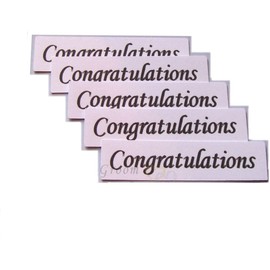 Congratulations Paper Banners Embellishments for Card Making x 15
