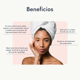 Agua de Rosas Pura, Tónico Facial para Todo Tipo de Piel Hebbe Cosmetics 500 mL