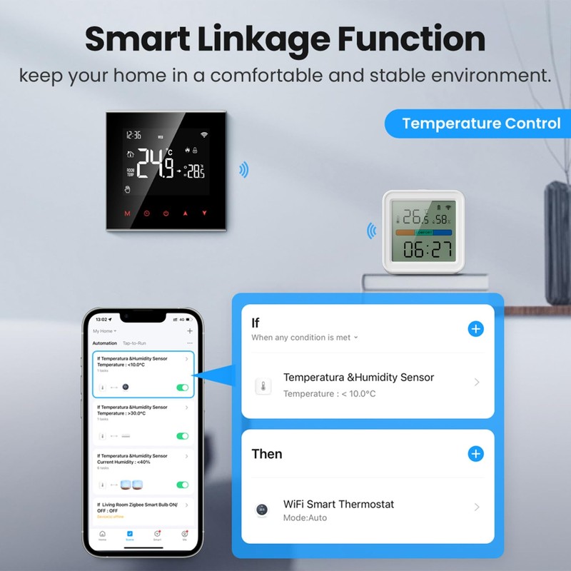 WiFi Thermometer Hygrometer: Smart Temperature Humidity Monitor with App Notification