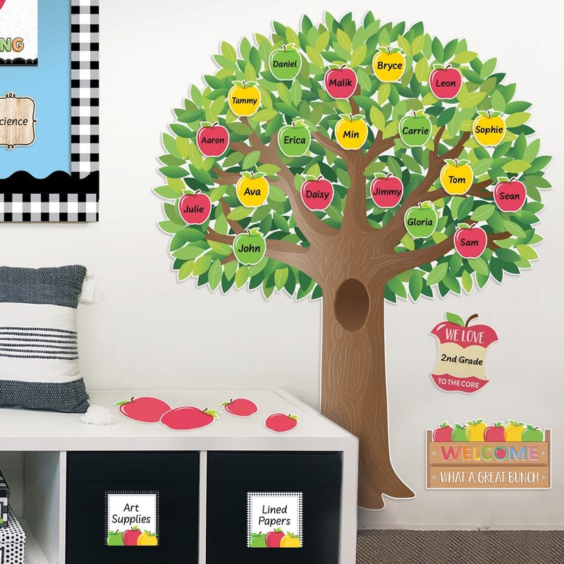 CTP Apple Time Jumbo Tree Bulletin Board Set - Classroom,