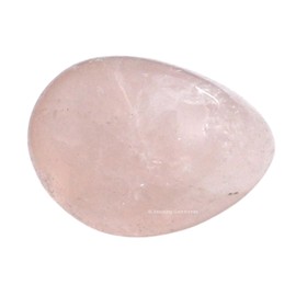 Rose Quartz Crystal Tumbled Stones Polished Rocks - Natural Gem Stones for Healing - DIY Crystals for Protection (1 Piece)