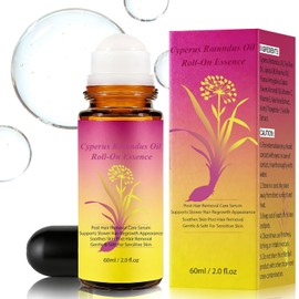 Cyperus Rotundus Oil, Natural Cyprus Cypress Rotundus Oil for Hair Removal, Reduces Unwanted Hair Growth, Soothes Skin & Minimizes Pores for All Skin Types (1PC - 2.02 Fl Oz)