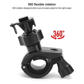 Pack of 2 Car Rear View Mirrors Camera Mount, 360 Degree Rotating Bicycle Handlebar Dashcam Holder for Car DVR Camera, Adjustable Size (Card Slot with One Buckle)