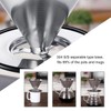 LHS Pour Over Coffee Dripper Stainless Steel Coffee Filter Metal
